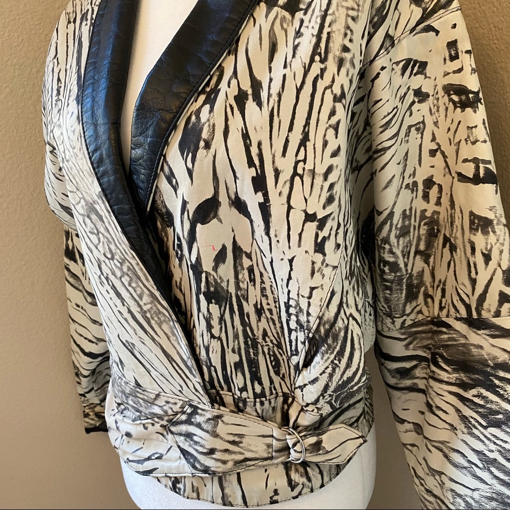 Giovinezza Moda By Rocca | Leather Wrap Jacket - Picture 3 of 8